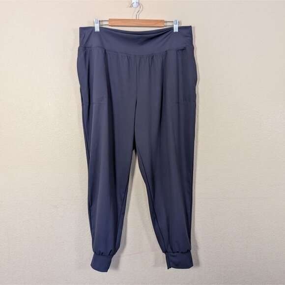 Ideology Jogger Pant Deep Grey 2XL Pull-on Workout Plus Size Casual Pockets - Picture 1 of 10